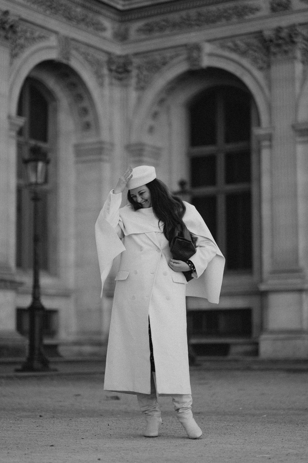 Oksana Katerynych, portrait noir et blanc